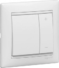 Legrand Valena Белый Светорегулятор нажимной 40-400W для л/н. универсальный,многофункциональный  (770062)