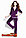 Фиолетовый велюровый костюм, фото 2