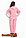 Светло-розовый велюровый костюм, фото 4