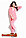 Светло-розовый велюровый костюм, фото 2