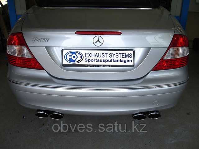Спортивная выхлопная система FOX на Mercedes-Benz CLK-class W209