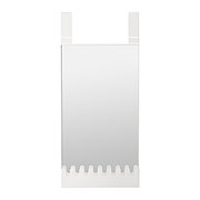 Зеркало надверное ГАРНЕС с крючками/полкой белый ИКЕА, IKEA   