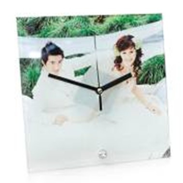 Стеклянные часы для сублимации (BL-26),размер: 200х200х5мм