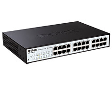 D-link DGS-1100-24 Настраиваемый коммутатор EasySmart с 24 портами 10/100/1000Base-T