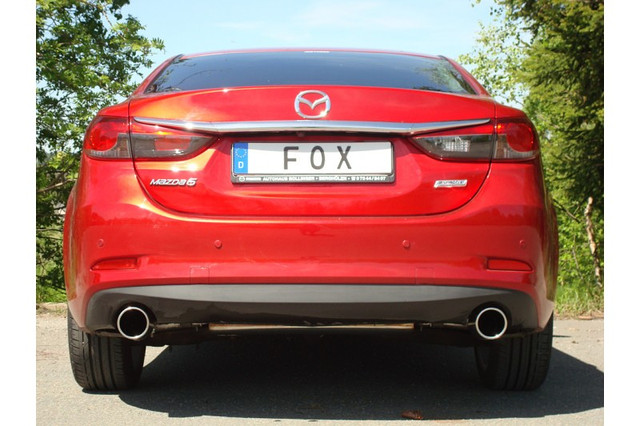 Спортивная выхлопная система FOX на Mazda 6 2013