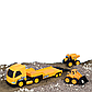 Строительная техника JCB - Фура с двумя машинками, 1:32, фото 2