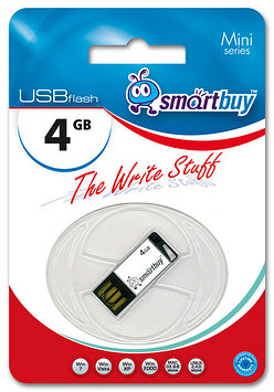 Флеш-накопитель Smartbuy 4GB Mini series White