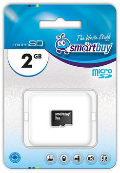 Карта памяти Micro SD Smartbuy 2 GB (без адаптеров)