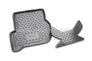Коврики Novline 3D в салон SKODA Octavia A7 2013- (полиуретан), фото 2