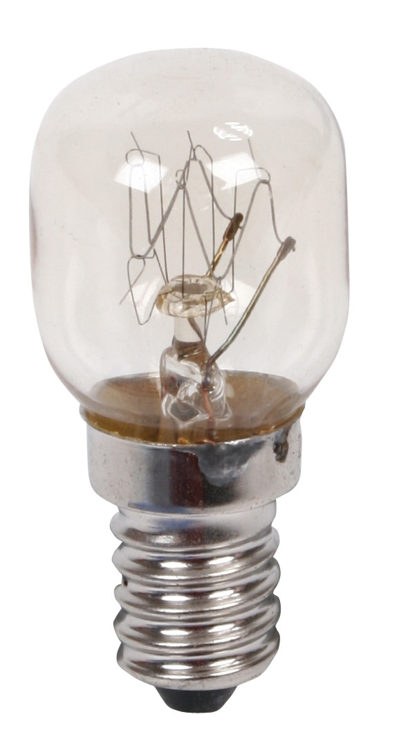 Лампа накаливания миниатюрная 15W, E14, прозрачная для микроволновых и духовых печей, GE