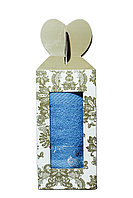 Полотенце в подарочной упаковке (голубое), 70*30 см