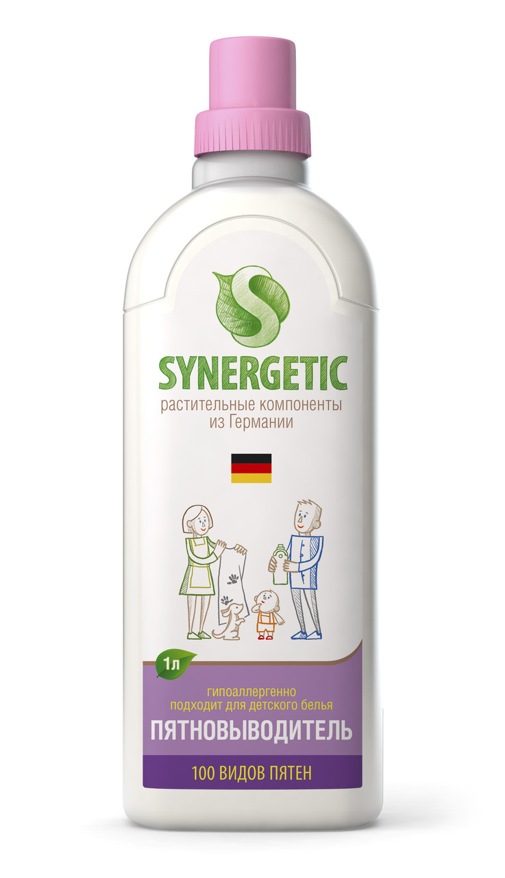 Пятновыводитель SYNERGETIC (флакон 1л)