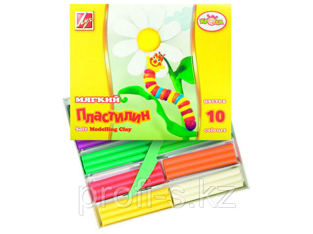 Пластилин детский мягкий "Кроха" 10 цветов