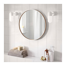Зеркало СКОГСВОГ белый буковый шпон ИКЕА, IKEA , фото 3
