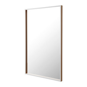 Зеркало СКОГСВОГ белый буковый шпон ИКЕА, IKEA , фото 2