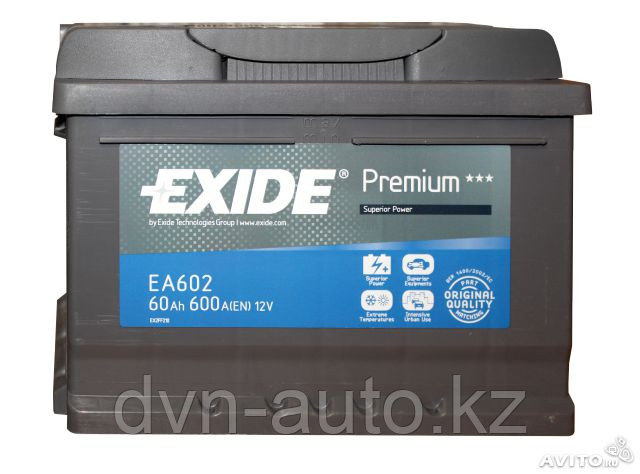 Аккумулятор Exide EA 602 / EA612  60Ah