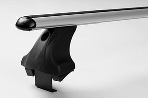 Багажник Atlant для гладкой крыши с креплением за дверной проем, аэродинамические  дуги, опора E