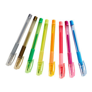 Ручка гелевая МОЛА 8 шт. разные цвета ИКЕА, IKEA, фото 2