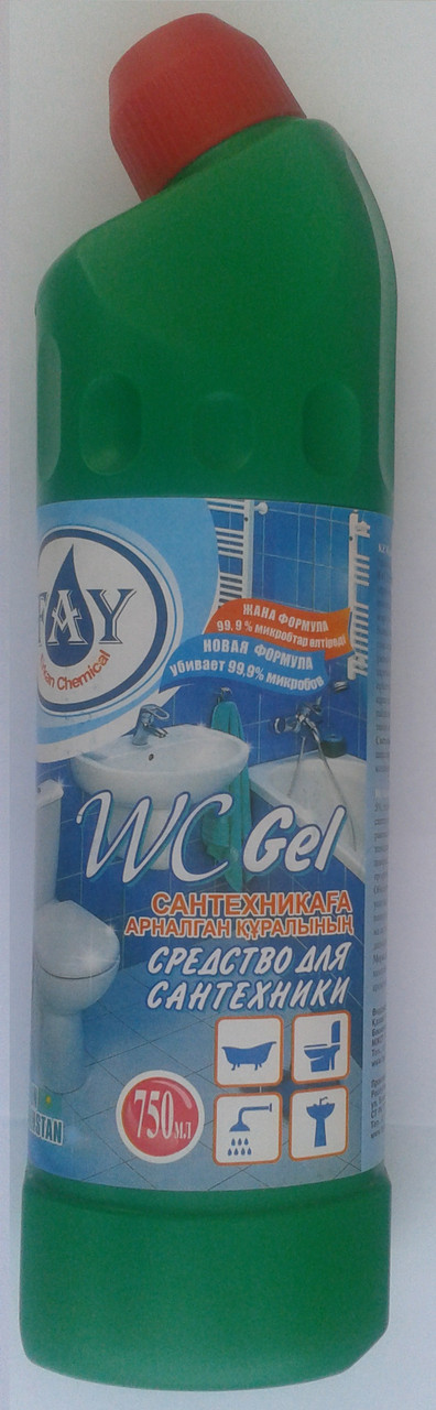 Средство для чистки сантехники FAY WC гель 750 мл