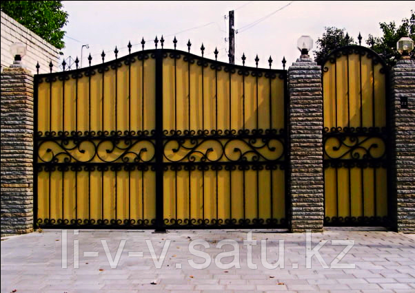 Ворота металлические с установкой