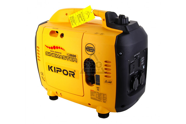 Генератор IG2600 KIPOR (Номинальная мощность: 2,4 кВт, Максимальная мощность: 2,6 кВА)