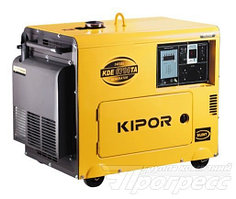 Дизельный генератор KDE6700T KIPOR (Номинальная мощность: 4,5 кВт, Максимальная мощность: 4,5 кВА)