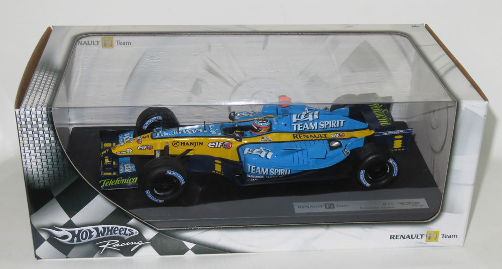 1/18 Hot Wheels Коллекционная машинка Renault R25 Fernando Alonso