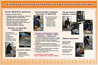 Плакаты Техника безопасности при работе в школьных мастерских, фото 1