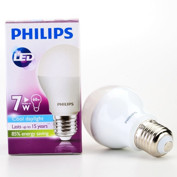 Лампа светодиодная Philips LEDBulb 7W 6500K - фото 2 - id-p26469540