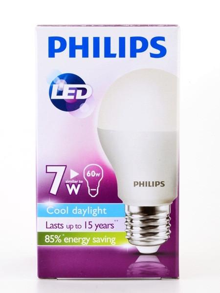 Лампа светодиодная Philips LEDBulb 7W 3000K - фото 5 - id-p26465738