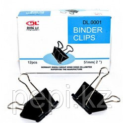 Зажим для бумаг 51мм Binder Clips.