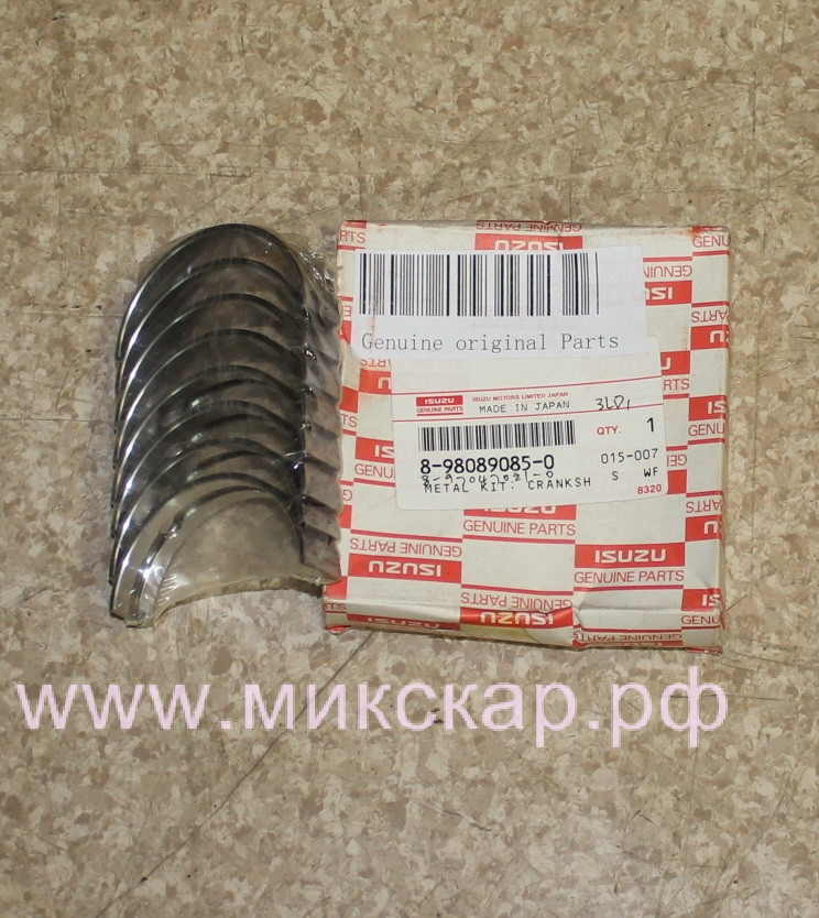 Вкладыши коренные Isuzu 3LB1 (std)