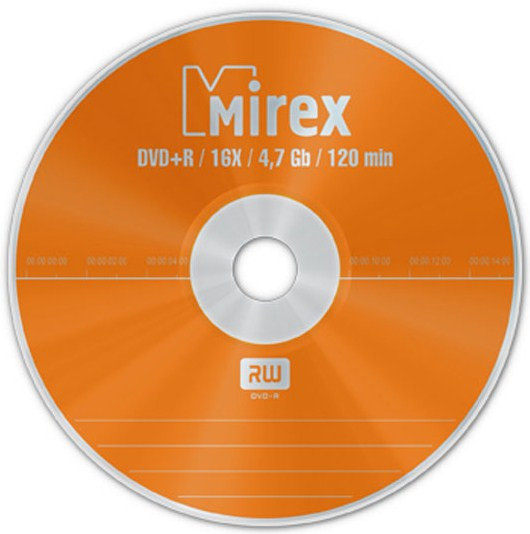 Диск DVD+RW Mirex 4.7 Gb 4x spindle - фото 1 - id-p25961859
