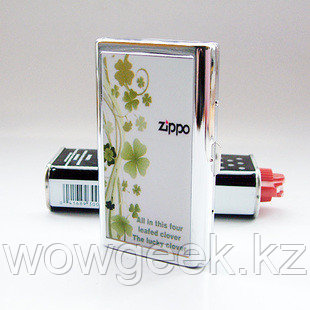 Портсигары Zippo №17 - Green flower