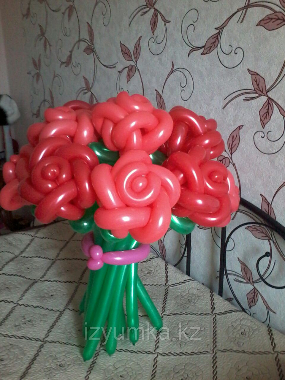 Роза из шаров в Павлодаре