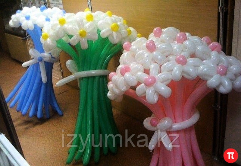 Корзина с цветами из шаров в Павлодаре - фото 4 - id-p26552064
