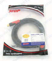 HDMI-HDMI кабелі Ship SH6016-3B, 3m - фото 1 - id-p26572167