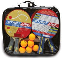 Набор: 4 Ракетки Level 200, 6 Мячей Club Select, Сетка с креплением, упаковано в сумку на молнии с ручкой