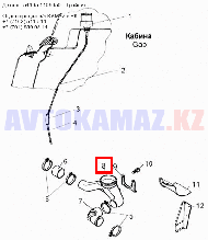 На КамАЗ 54105-1109050 - Тройник