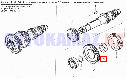 На КамАЗ 14.1701062 - Втулка распорная зубчатых колес 4-й передачи и привода промежуточного вала, фото 3