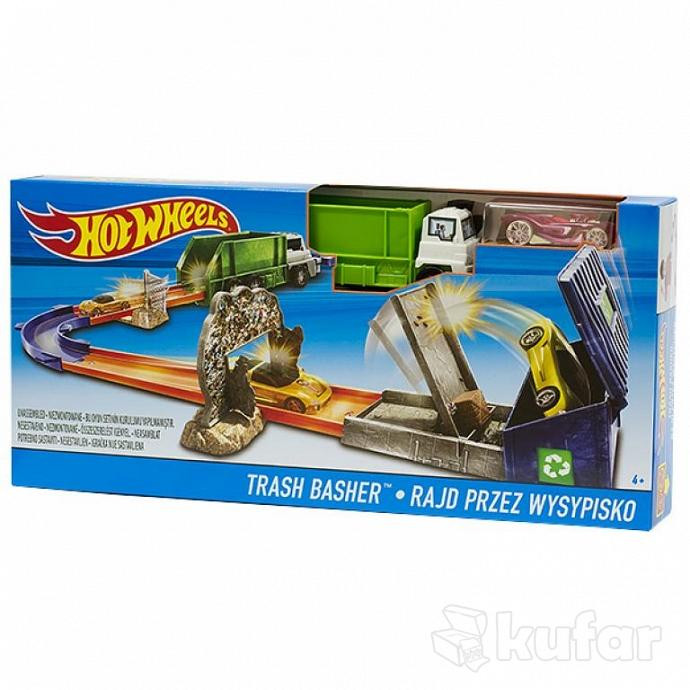 Hot Wheels Track Builder Gar мусоровоз