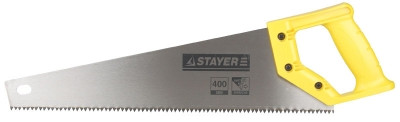 Ножовка STAYER "MASTER" "ТАЙГА", прямой крупный перетачиваемый зуб, двухкомпонентная рукоятка, 4 TPI, 500мм