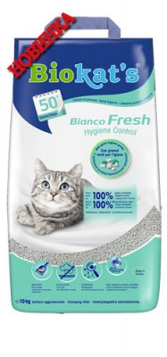 Biokat’s Bianco Fresh, Био Кат Бьянко Фреш, комкующийся наполнитель, 10кг