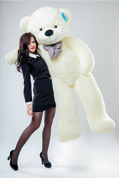 Мишка 200 см белый: продажа, цена в Алматы. Мягкие игрушки от "MISHKI.KZ" -  26894734