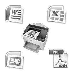 Распечатка черно-белая