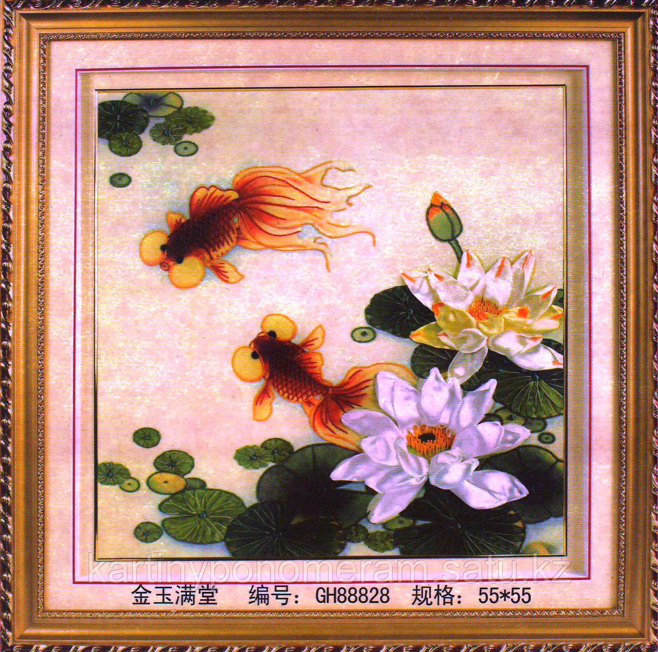 Вышивка лентами GH88828, 55x55 cm