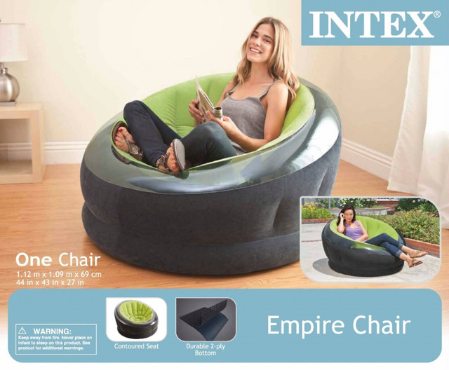 Надувное кресло для чтения Intex