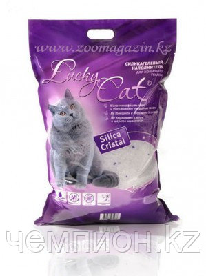 Lucky Cat, Лаки Кэт силикагелевый наполнитель, 22л. 10кг.