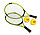 Складной комплект для игры в большой / пляжный теннис (2 ракетки, 2 мяча, сетка), фото 2