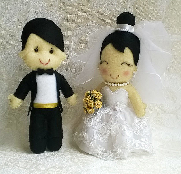 Куклы в свадебном образе невеста кукла и жених